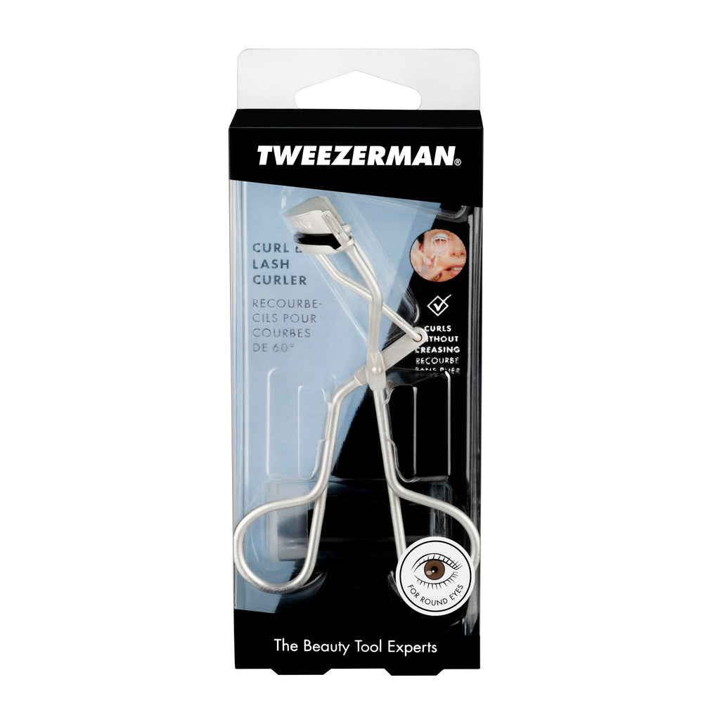 Tweezerman Curl 60° Eyelash Curler for Round Shaped Eyes Metallic