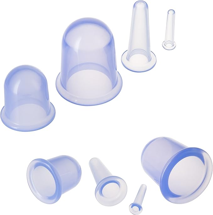 Body Cupping Therapy Sets - Sandine Face Cupping Set - Facial Cupping System - Silicone Massage Cups - Cupping for Cellulite Kit - Ideal to Shape your Cheeks, Chin by Sandine