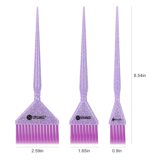 STYLANCE Hair Color Brush Set, Hair Coloring Brushes for Hair Styling Salon Home DIY Barber