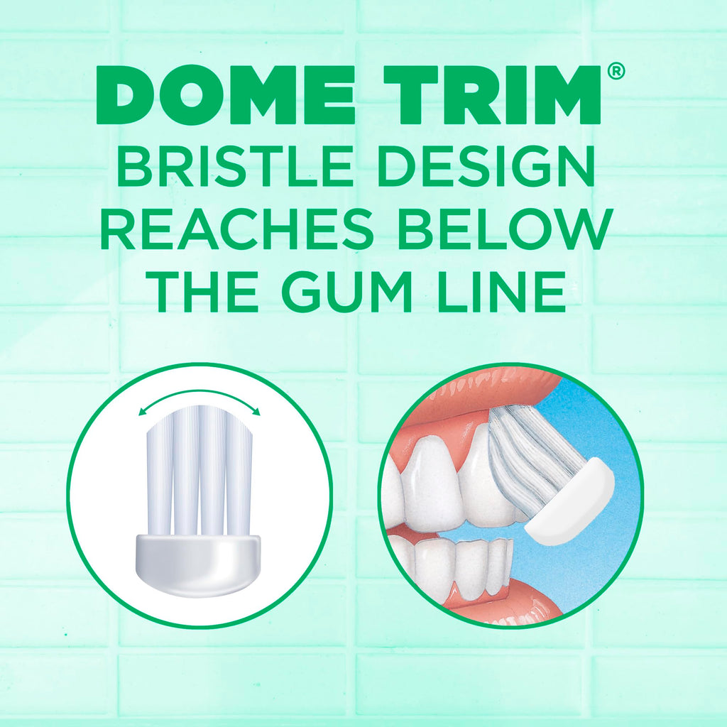 GUM Technique Sensitive Care Toothbrush with Quad-Grip Handle, Full Head & Ultra Soft Dome Trim Bristles for Plaque Removal that’s Gentle on Gums, 2 Count