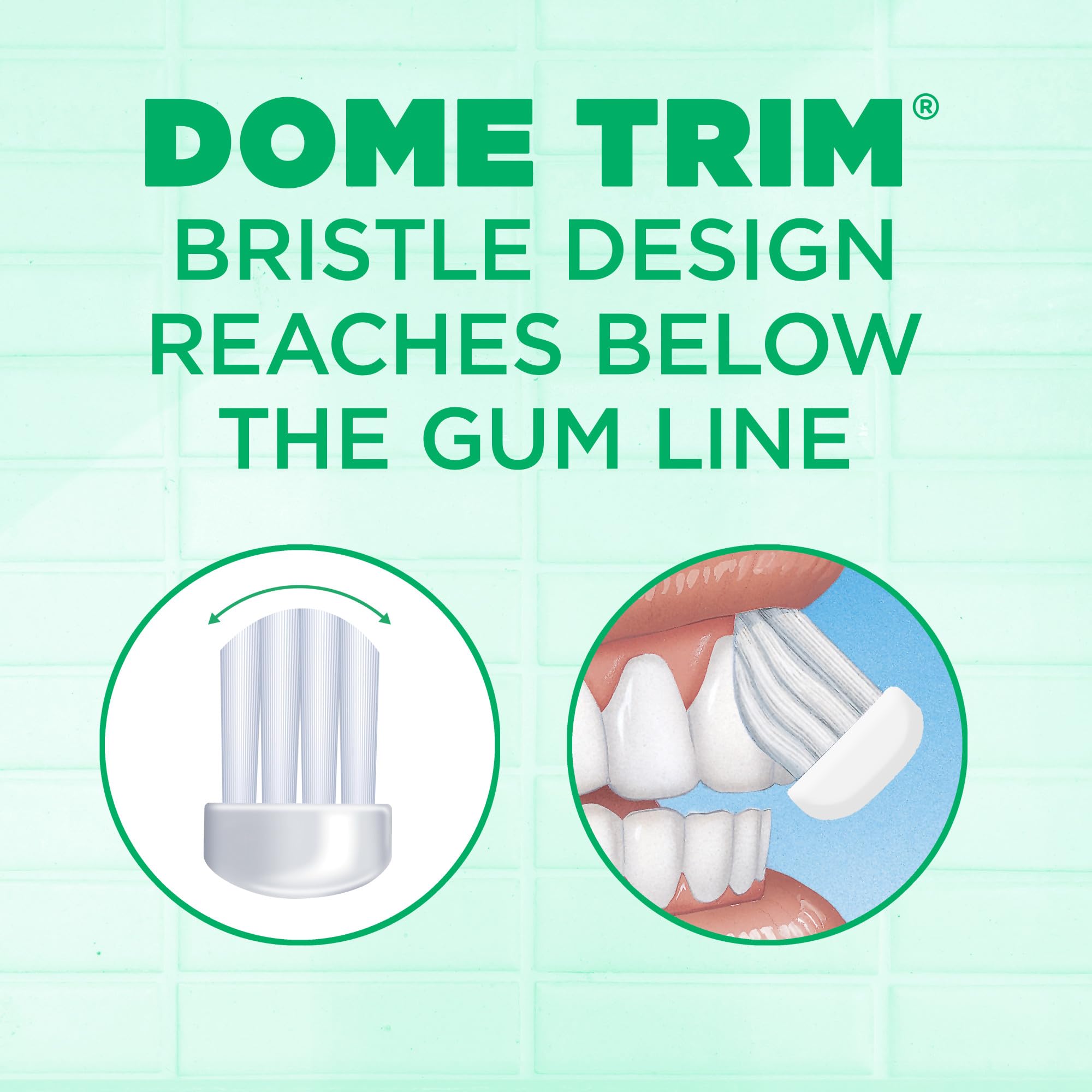 GUM Technique Sensitive Care Toothbrush with Quad-Grip Handle, Full Head & Ultra Soft Dome Trim Bristles for Plaque Removal that’s Gentle on Gums, 2 Count