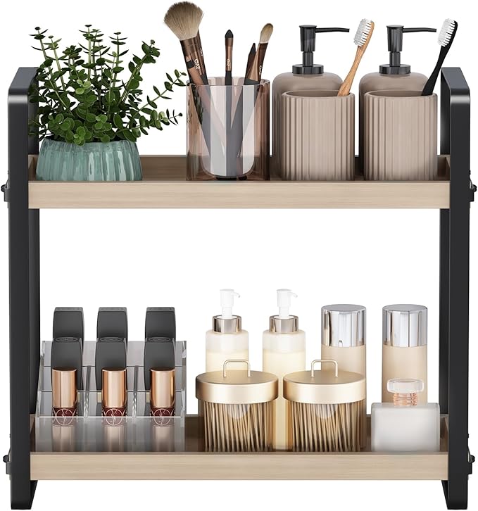 HNRLOY Bathroom Counter Organizer, Bathroom Counter Shelf, Makeup Organizer