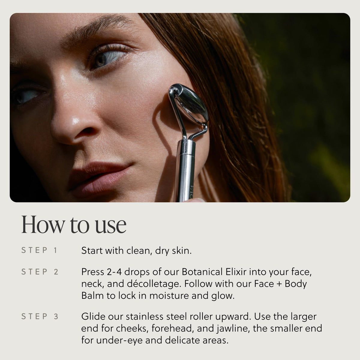 TALOVA 304-Grade Stainless Steel Facial Roller