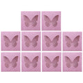 DOITOOL Square Eyelash Box with Lash Tray 10-Pack False Eyelash Cases Compact Storage Organizer 2.83X2.83X0.47 Inch Cosmetic Display for Makeup Lovers