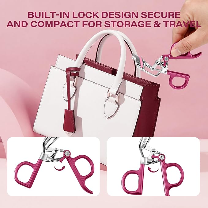 Eyelash Curler with 3 Refill Pads Soft/Medium/Firm, Fit Most Eye Shapes
