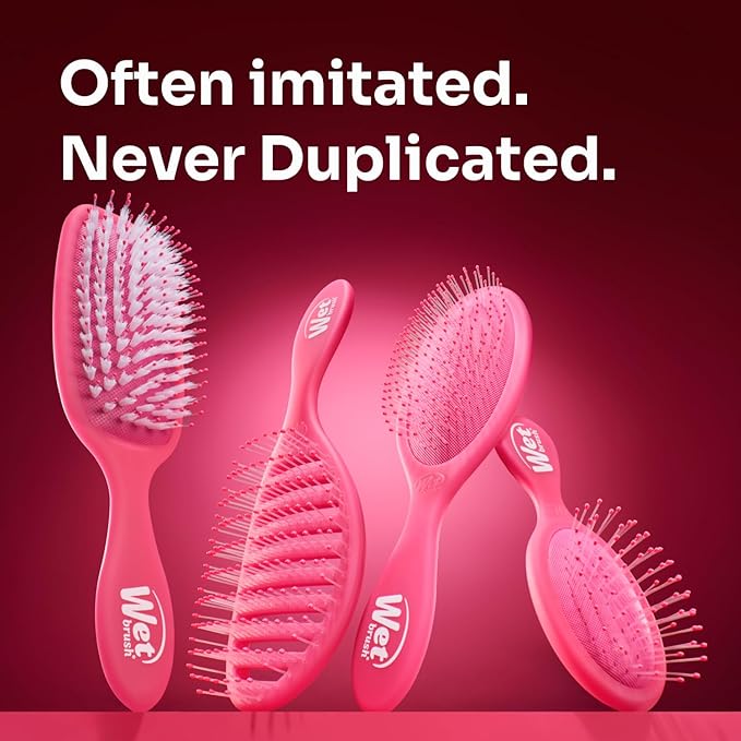 Wet Brush Speed Dry Hair Brush, Pink Frost - Vented Design & Soft HeatFlex Bristles Are Blow Dry Safe - Ergonomic Handle Manages Tangles - Pain-Free Hair Accessories