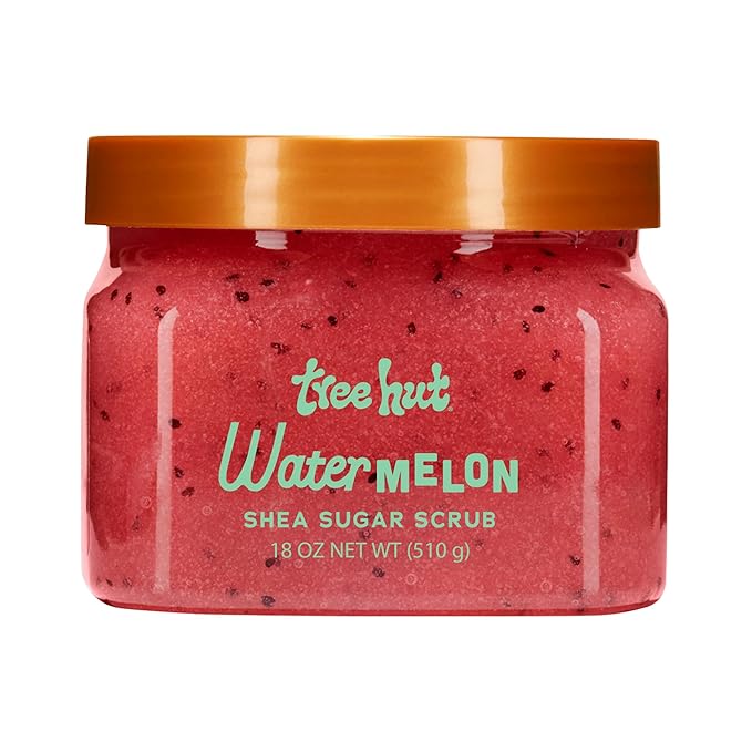 Tree Hut Watermelon Body Scrub, Exfoliating Sugar Scrub, Vegan, 18 Oz