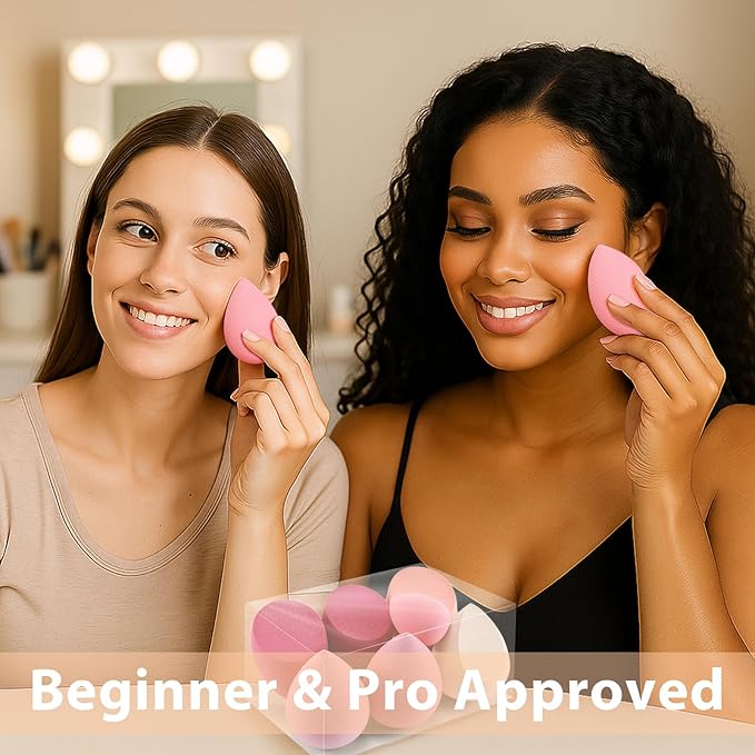 Foonbe Makeup Sponge Set, 7 Pcs Multi Colored Blender Sponges
