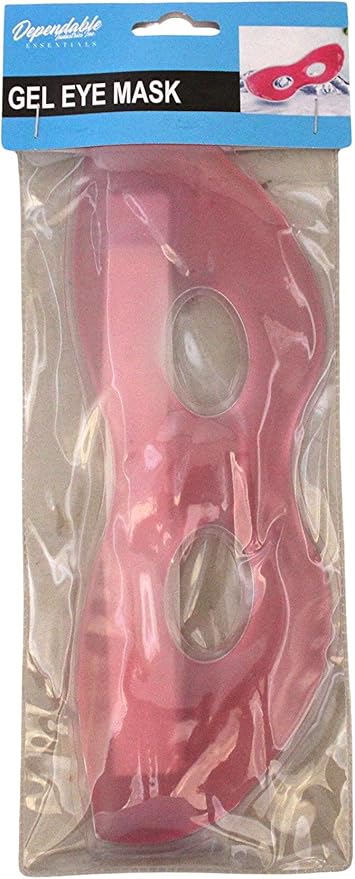 Adjustable Strap Soothing Therapeutic Gel Eye Mask for Hot or Cold Relief - Ideal for Migraine, Stress, and Puffy Eyes Spa Relieve Stress and Tension Dark Circles, Headaches, Migraines (Pink)