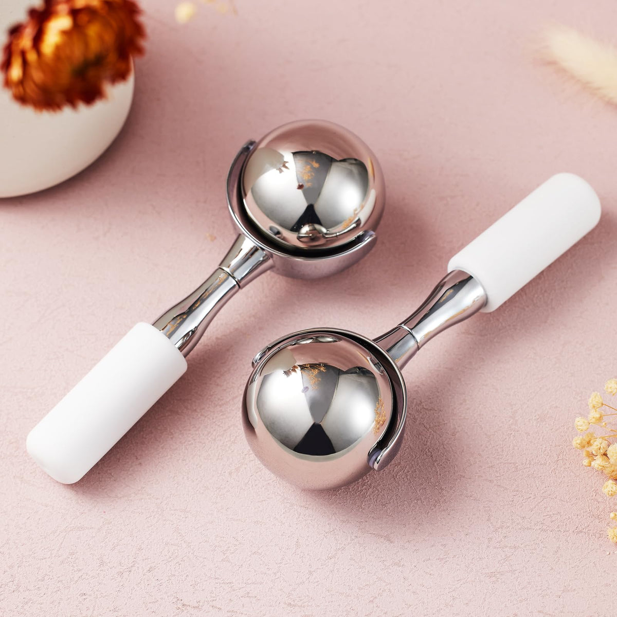 360° Rotating Ice Globes for Face & Eyes,Cryo Sticks Facial Skin Care Tools