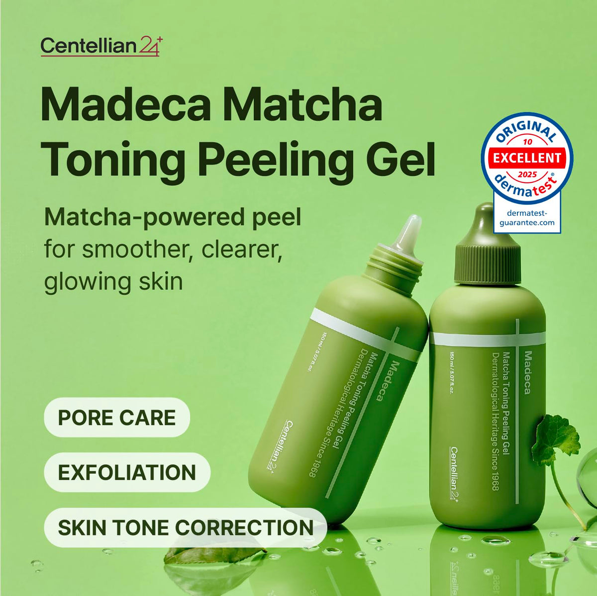 CENTELLIAN 24 Madeca Matcha Toning Peeling Gel - Facial Exfoliator