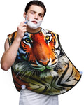 Ice Hockey Print Print Beard Bib Shaving Apron, Beard Hair Trimming Cape Gift For Dad