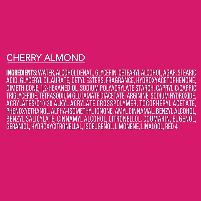 Jergens Cherry Almond Lotion Bursts, Squishy Heart-Shaped Moisturizer Bursts, Gifts for Teen Girls or Boys, 38 Ct