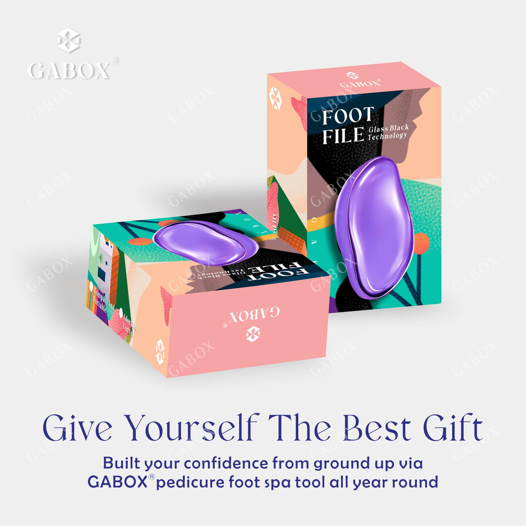 GABOX Nano Glass Pro Foot File, Feet Callus Remover, Dead Skin Exfoliator