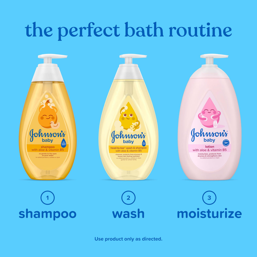 Johnson's Baby Head-to-Toe Wash & Shampoo, Tear Free, 27.1 fl. oz