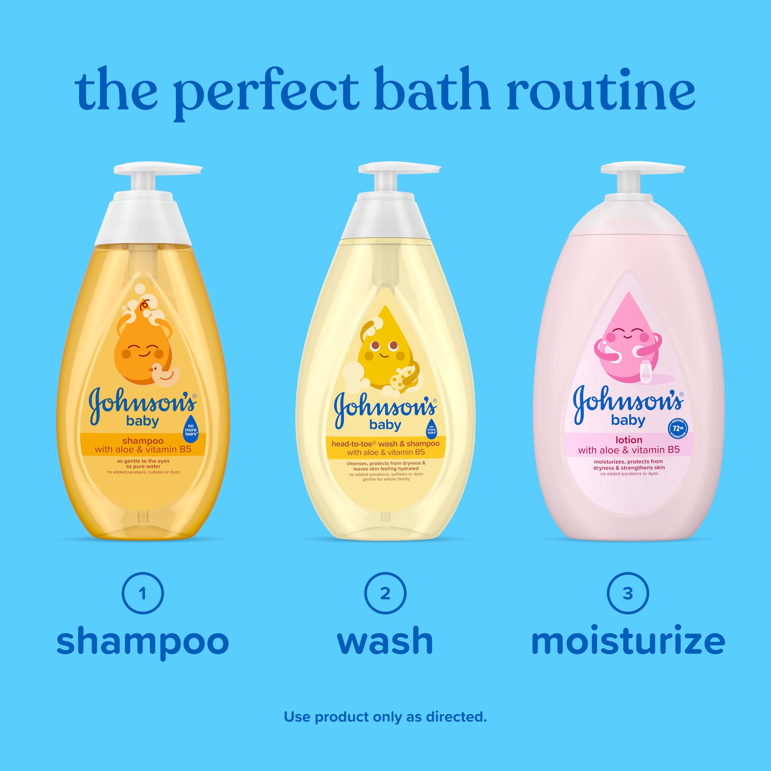 Johnson's Baby Head-to-Toe Wash & Shampoo, Tear Free, 27.1 fl. oz