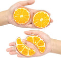 4PCS Gel Eye Ice Pack Set, Cold & Hot Compress, Reusable Cooling Gel Pads for Strain Relief, Relaxation, SPA and sleep(Oranges)