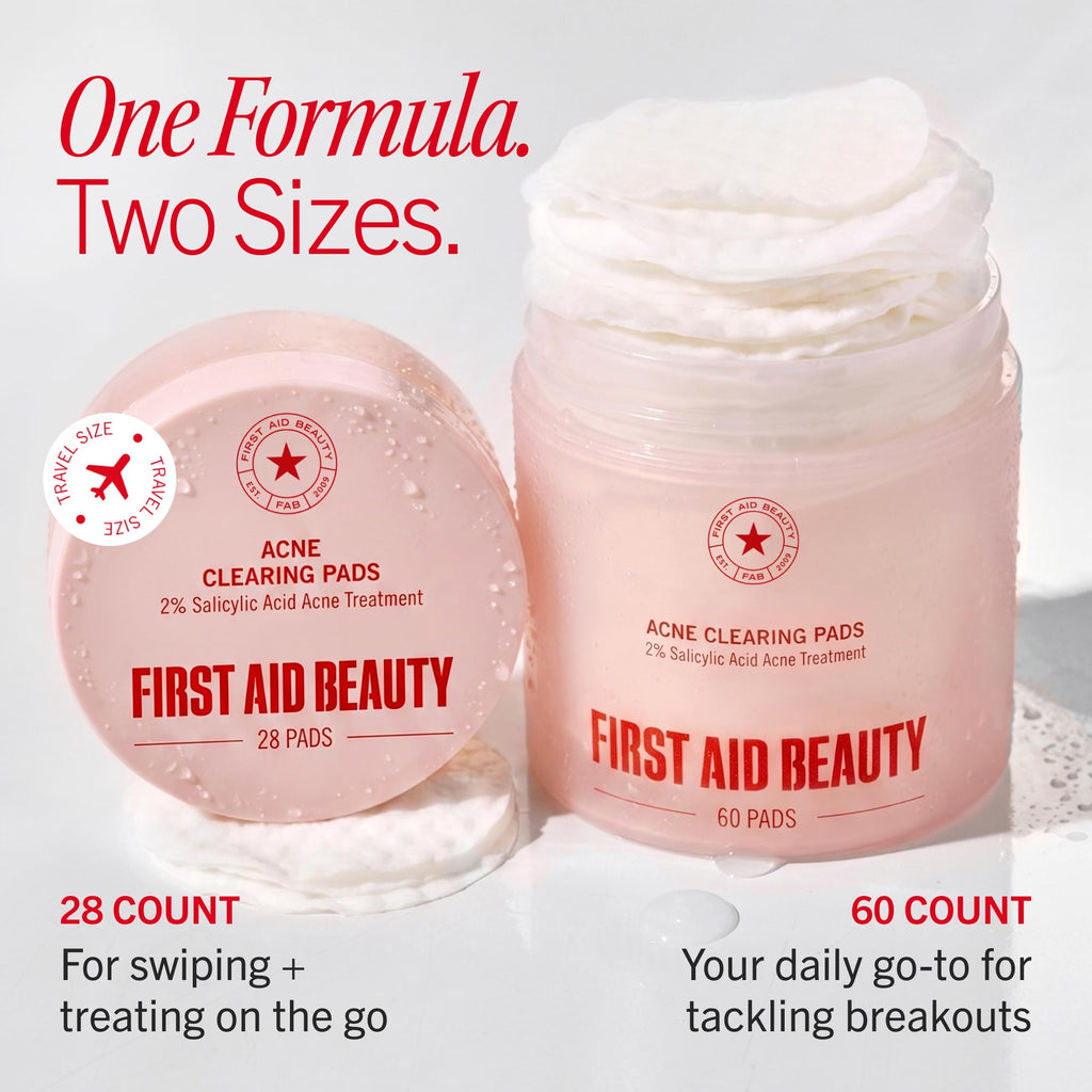 First Aid Beauty Acne Treatment Pads, 2% Salicylic Acid, 60 ct