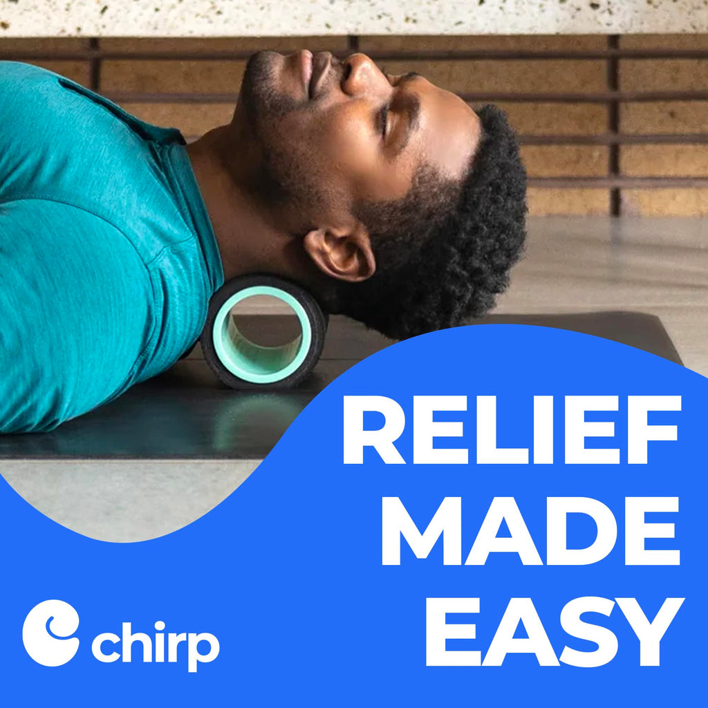 Chirp Wheel+ Foam Roller, Back & Neck Pain Relief, Mint 4-Inch