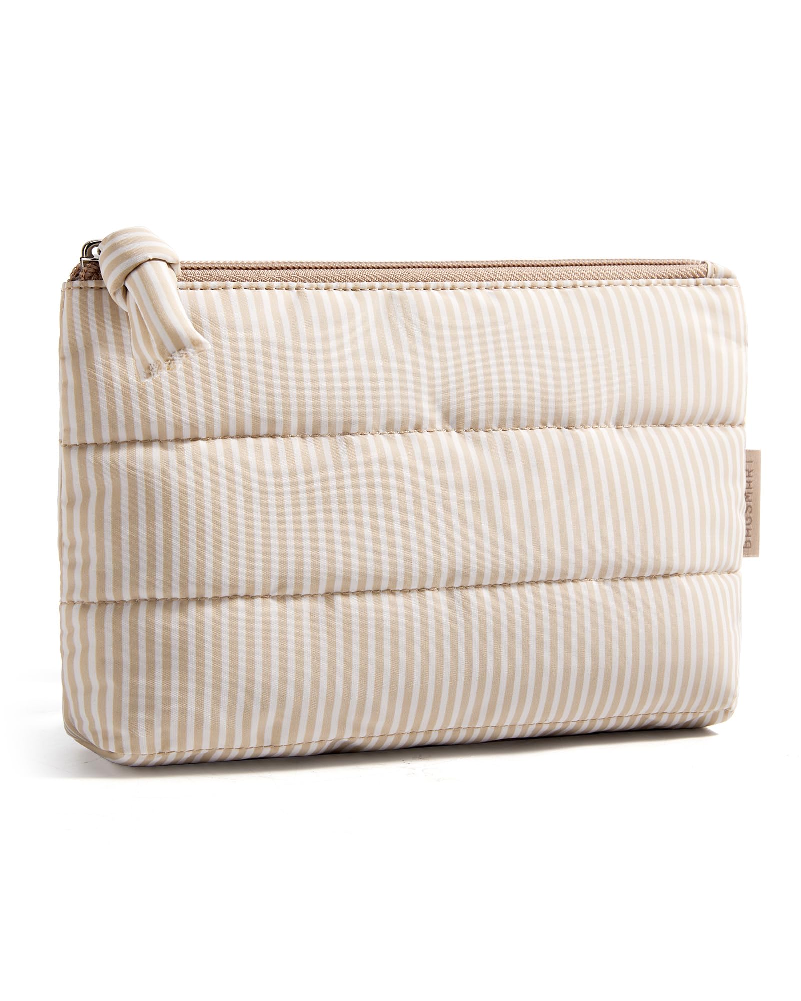 BAGSMART Small Makeup Bag, Machine Washable Puffy Cosmetic Pouch