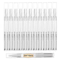 UPZIGS 12 Pcs 3ml Empty Cuticle Oil Pens, Fillable Nail Oil Pen with Brush, Transparent Twist Pens, Lip Gloss Cosmetic Container