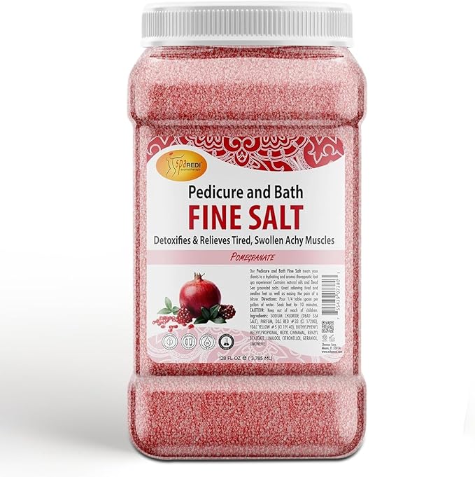 SPA REDI Professional Body Scrub – Pre-Mixed Salt & Oil Exfoliating Suspension for Salons & Spas | Callus Reduction, Intense Hydration, Spray Tan Prep | Paraben-Free, Cruelty-Free, Made in USA 128 oz