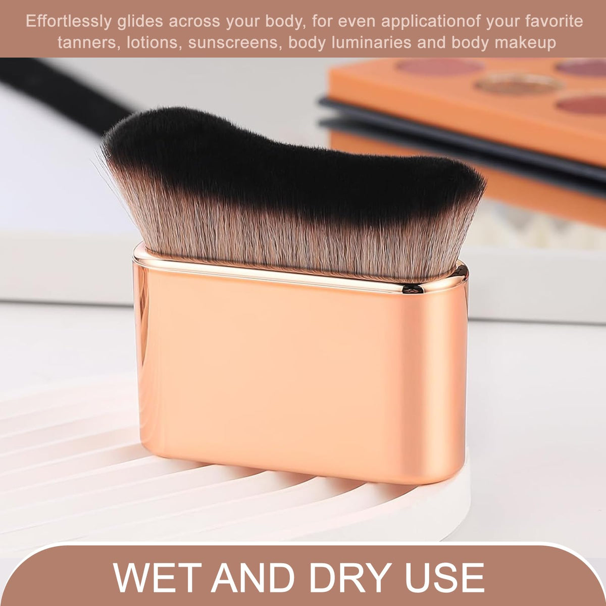 KINGMAS Self Tanner Brush, Body Makeup Brush, Soft Vegan Tanning Brush