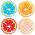 Coldcool 4 Pcs Gel Eye Mask Orange Shape, Cooling Puffy Eyes.
