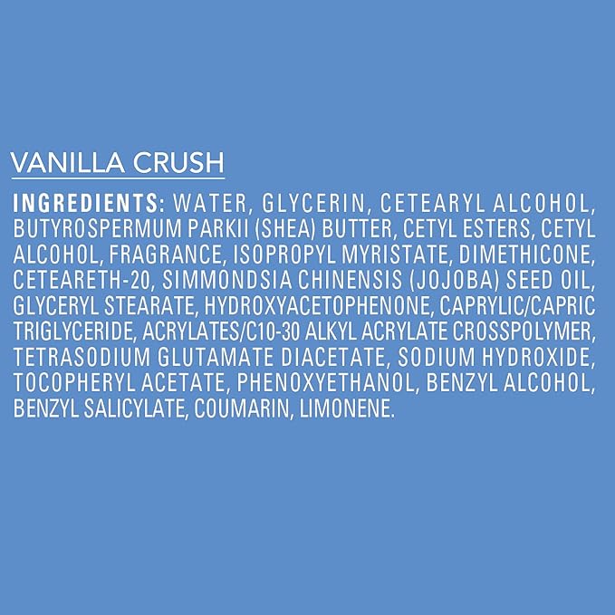 Jergens Shea Fusion Vanilla Crush Body Lotion, Moisturizer with Shea Butter & Vitamin E, 14 Fl Oz