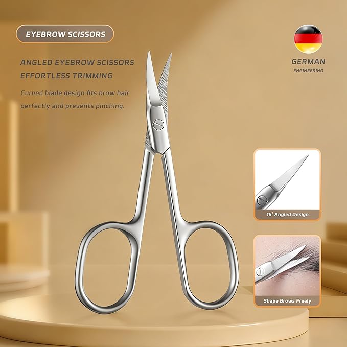 11PCS Manicure Set – Professional 11-in-1 Manicure Pedicure Kit, Premium Stainless Steel Nail Clippers and Grooming Tools with Portable Textured Travel Case, Luxury Gift Set for Woman& Man. (11PCS)