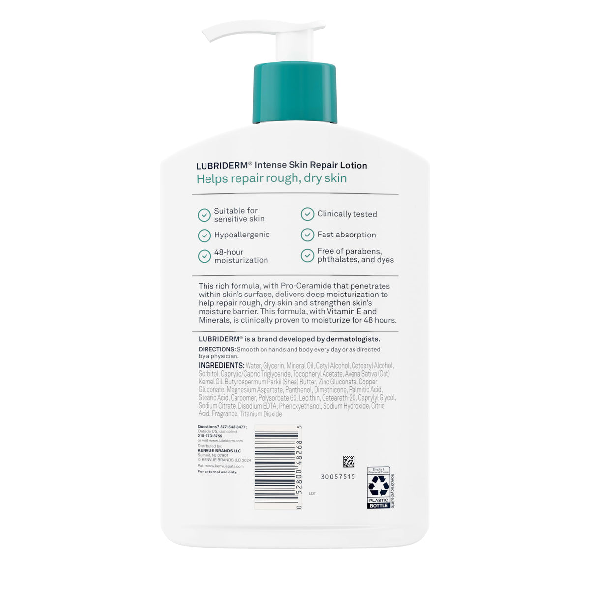 Lubriderm Intense Skin Repair Moisturizing Hand & Body Lotion, 16 fl. oz