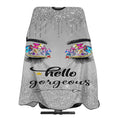 Barber Cape Hello Butterflies Gorgeous Silvery Glitters Salon Hair Cut Apron Barbershop Kits For Women 55''X66''