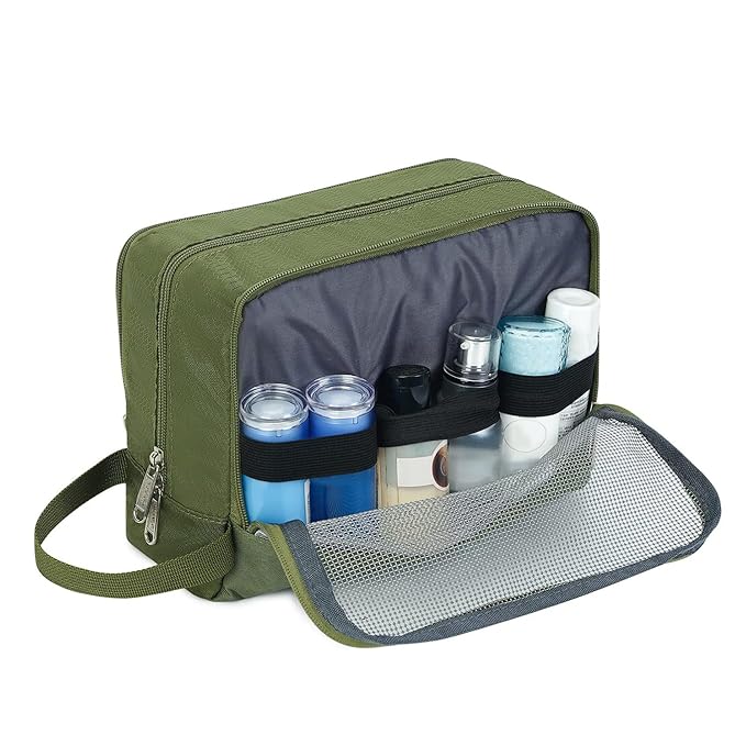 WANDF Travel Toiletry Bag for Men, Small Dopp Kit for Toiletries