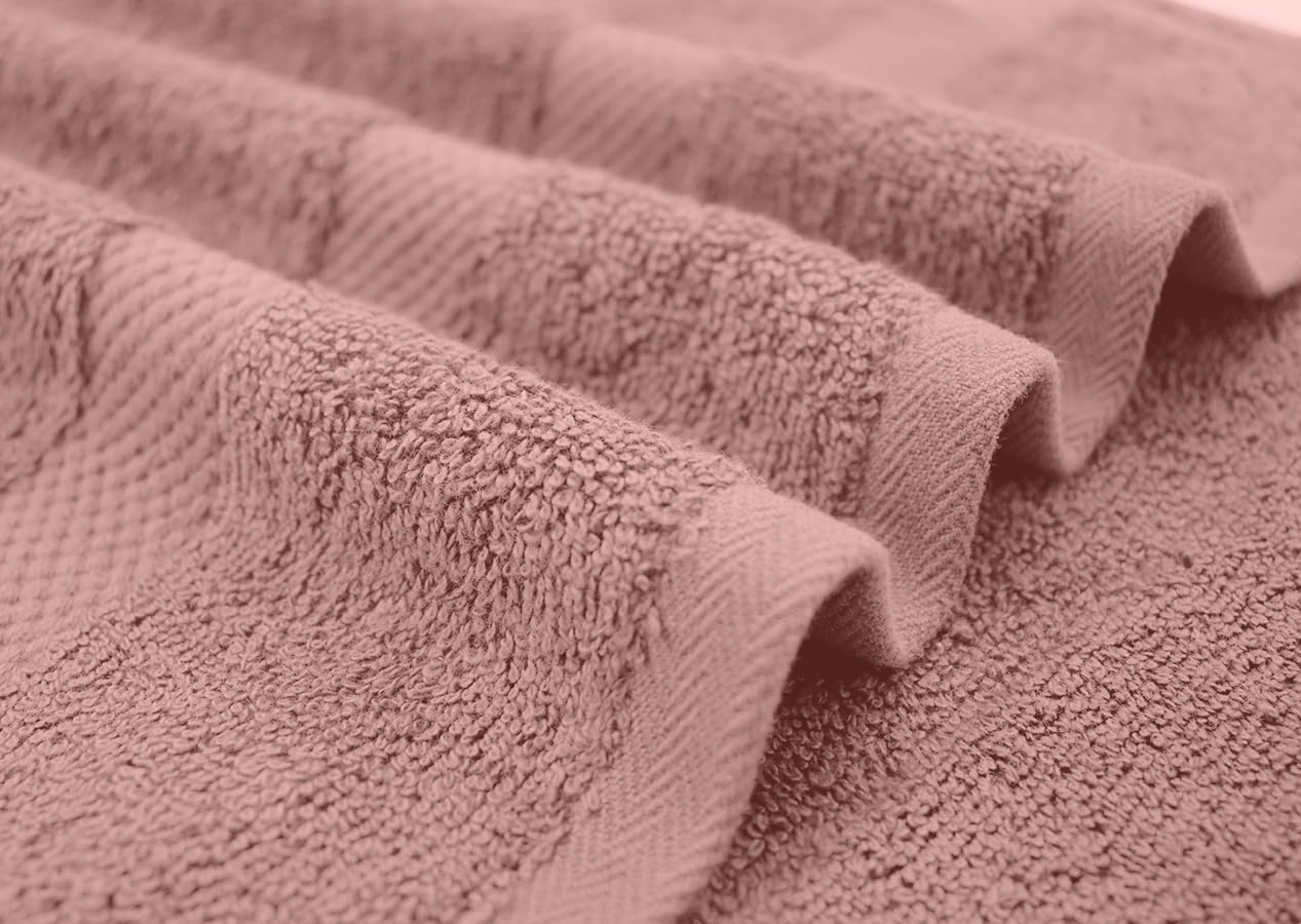 DAN RIVER 600 GSM Cotton Large Bath Towels Set of 4, 27 x 54 Inches