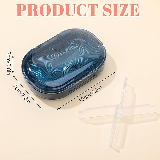 bomyarJr 4 Pcs Qtip Holder Hair Tie organizer Small Container Portable Travel Qtips Case Cotton Swab Holder Flosser Dispenser 4 Soft Colors 3.94 x 2.76 Inch