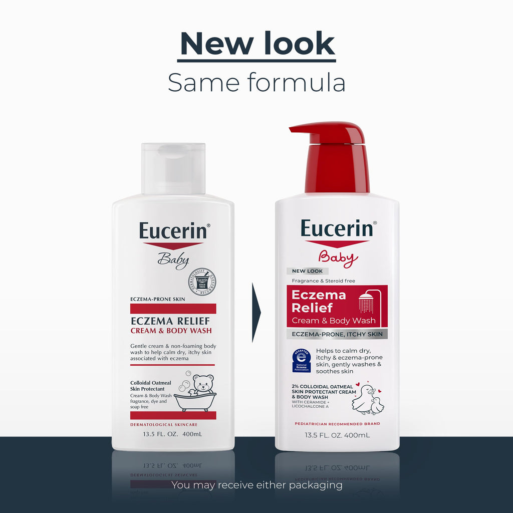 Eucerin Eczema Relief Cream and Body Wash, 13.5 FL OZ