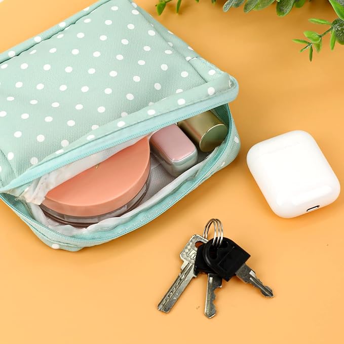 Vin Beauty 3Pcs Pad Bag for Sanitary Napkins, First Period Pouch Portable Menstrual Pad Pouch Feminine Menstruation Bag for Women for School