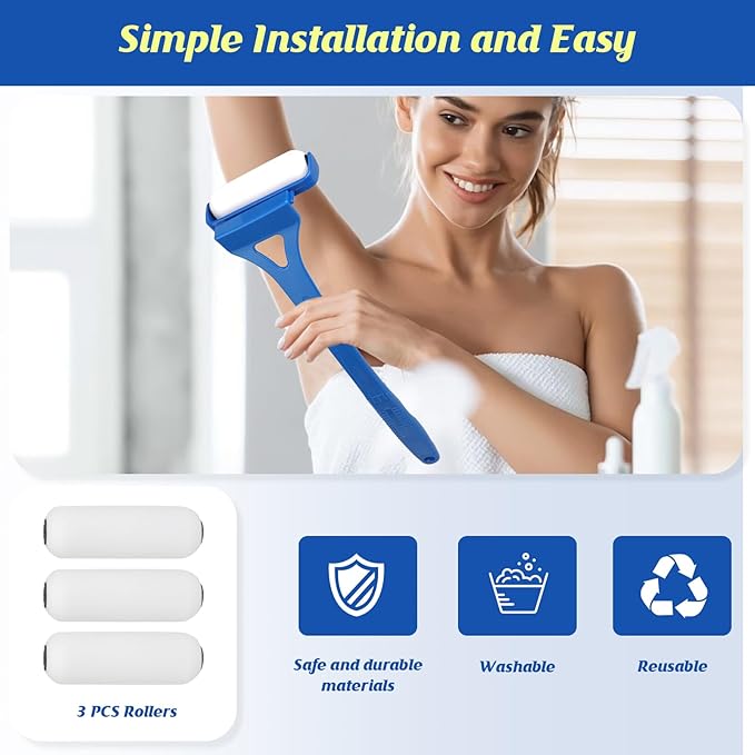 Back Lotion Applicator for Women, Effortlessly Apply Moisturizer to Back