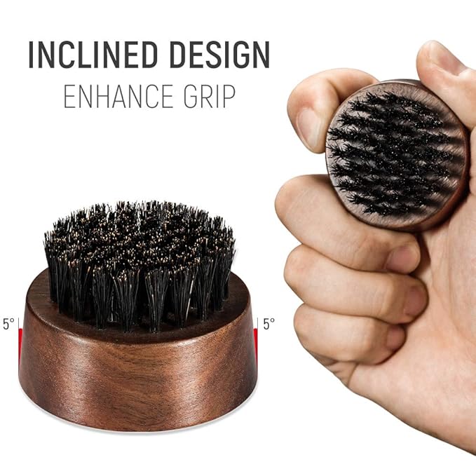BFWood Beard Brush for Men, Natural Boar Bristles Beard Brush