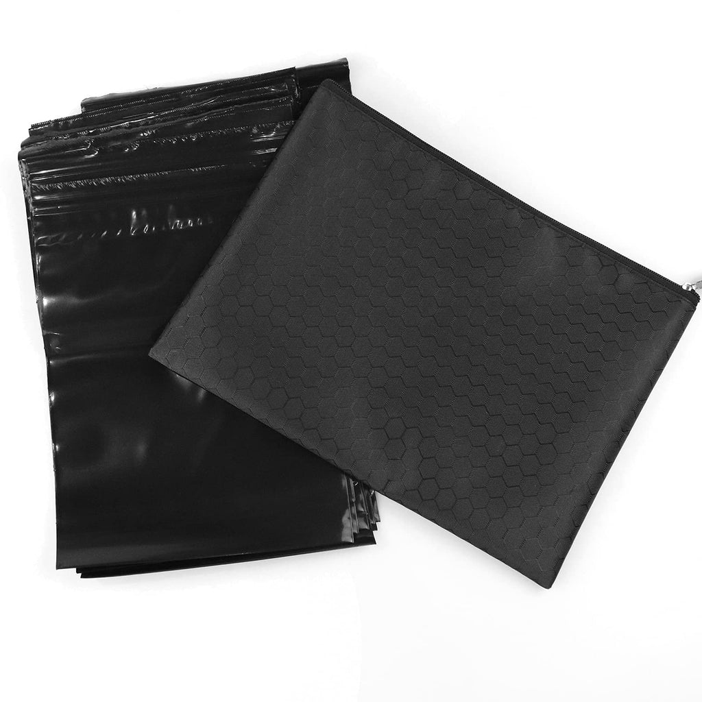 Feminine Personal Disposal Bags,6x8 inches Tampon Pack of 100 Black Opaque Zip Seal Discreet Disposal Bags for Tampons,Sanitary Pads,Sanitary Liners(with Black Storage Bag)