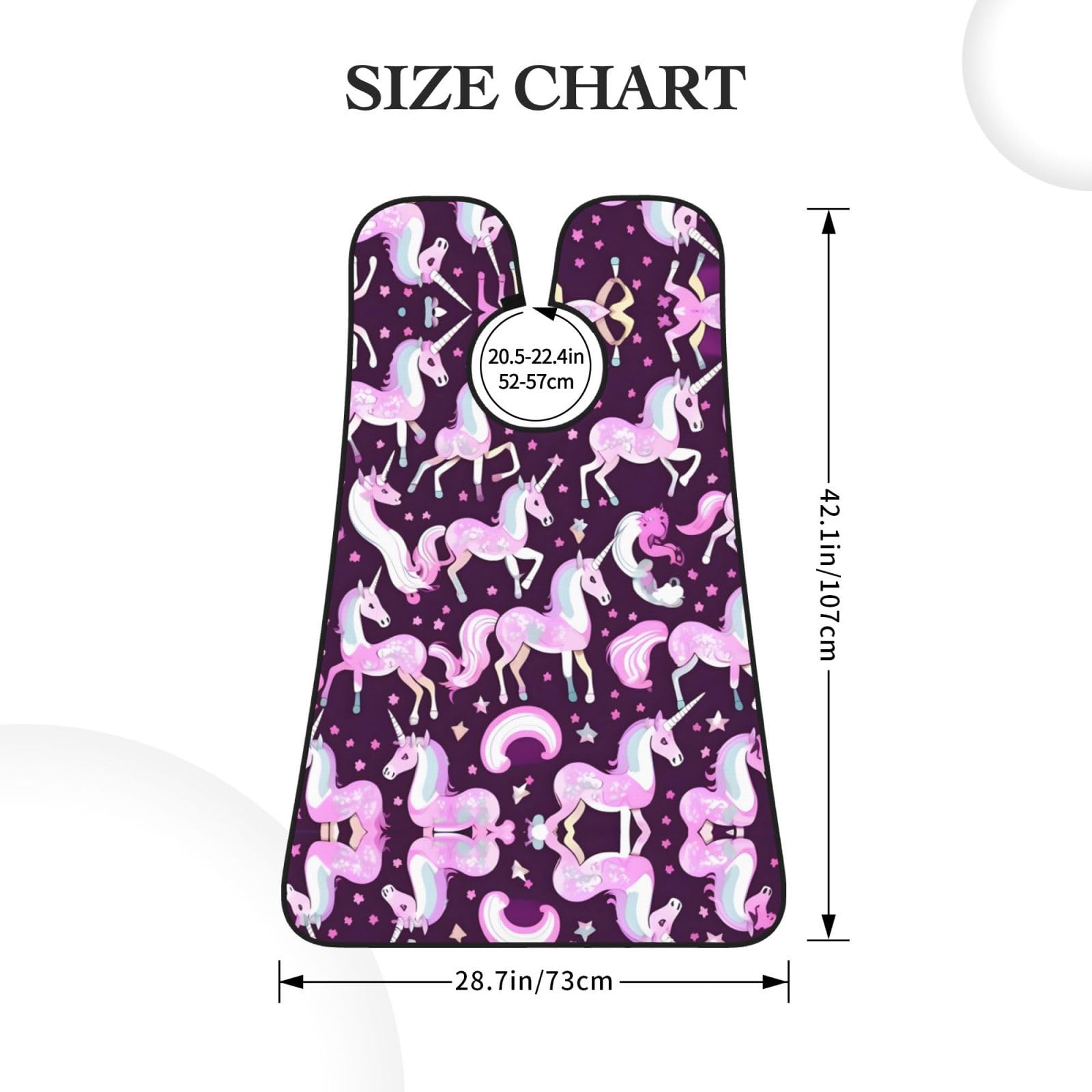 YQxwJL Unicorns Pinks Print Beard Bib Shaving Apron, Beard Hair Trimming Cape Gift For Dad
