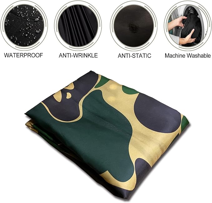 Barbohoo Barber Cape for Men Professional Hair Cutting Salon Cape with Snap Closures Waterproof Large Hairdressing Styling Cape Gown for Barber- 63”× 56” (New Camouflage A)
