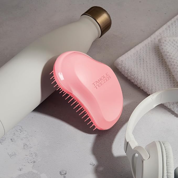 Tangle Teezer Original Detangler Brush for Thick & Curly Hair, Pink Punch