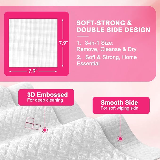 FACEMADE 240 Count (2 Packs) Face Towels Disposable