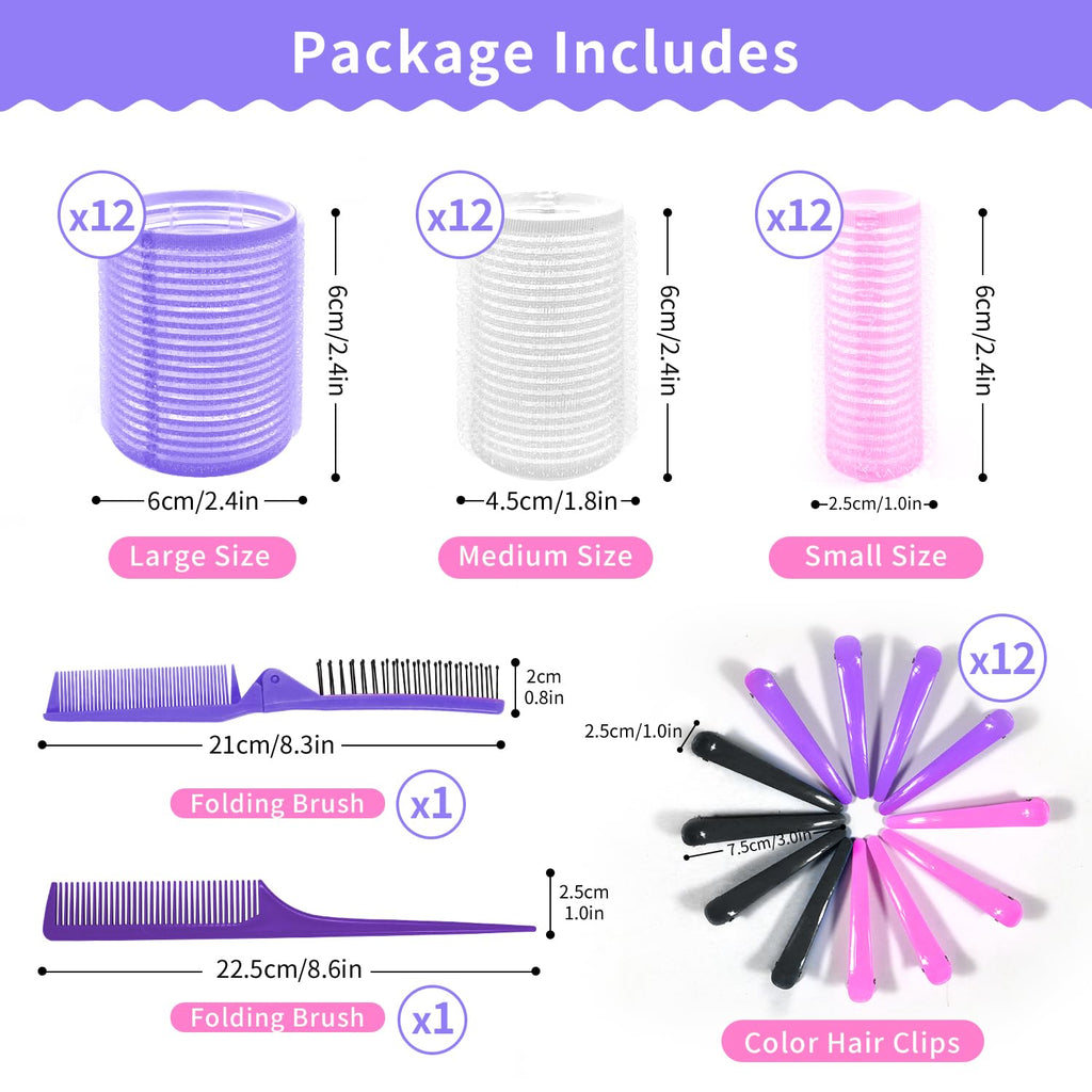 my novel things Hair Curlers Rollers 50Pcs Set With 36PCS Hair Rollers