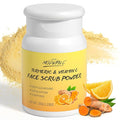 Exfoliating Face Scrub with Turmeric and Vitamin C Face Exfoliator Scrub Powder for Exfoliation Dullness Acne Blackheads Oiliness Exfoliating Face Wash for Women Clean Moisturizes Soothes Amino Acid