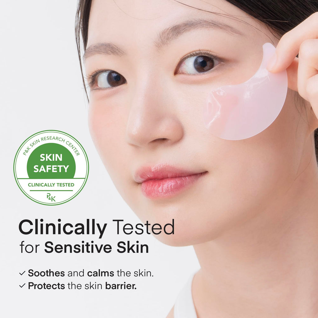 TEREZ & HONOR Peptide Collagen Hydrogel Eye Patches - 24 Pairs Korean Under Eye Masks for Puffy Eyes, Dark Circles, Wrinkles & Undereye Bags - Firming, Hydrating, Travel & Gift Ready Skincare Eye Pads