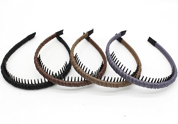JOBAND JOBANDFashion Hair Accessories,plastic headbands for women,headband with teeth Suitable Daily Use,Spa,Parties and Yoga(pack of 4)