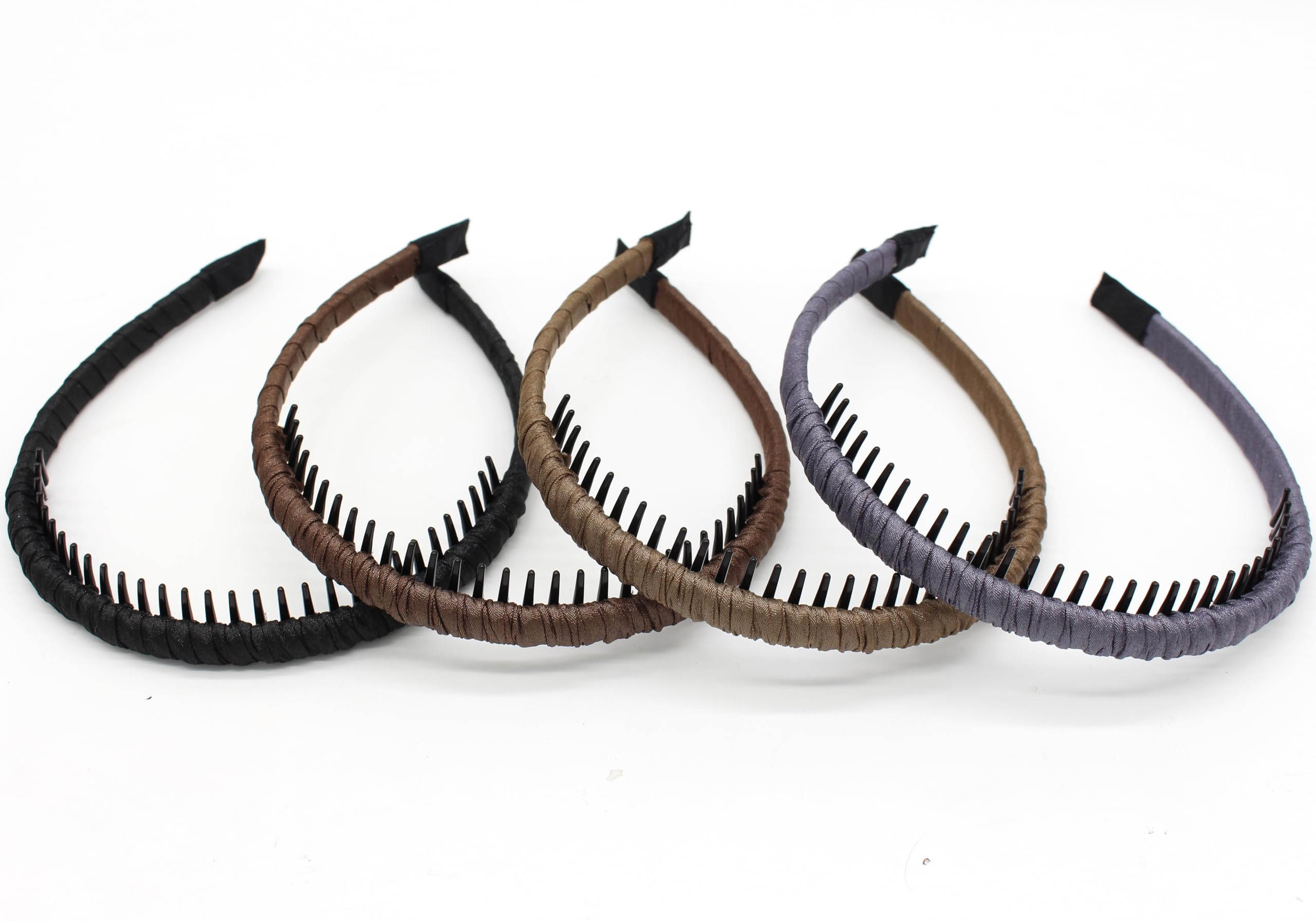 JOBAND JOBANDFashion Hair Accessories,plastic headbands for women,headband with teeth Suitable Daily Use,Spa,Parties and Yoga(pack of 4)