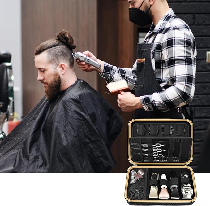 Boobowl Hard Case for Hair Clippers, Barber Tool Organizer for Home&Travel